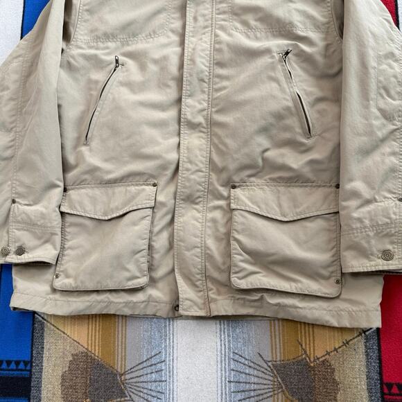 Vintage Men’s Eddie Bauer Barn Coat Size XL Plaid Lined Corduroy Collar - Picture 6 of 12